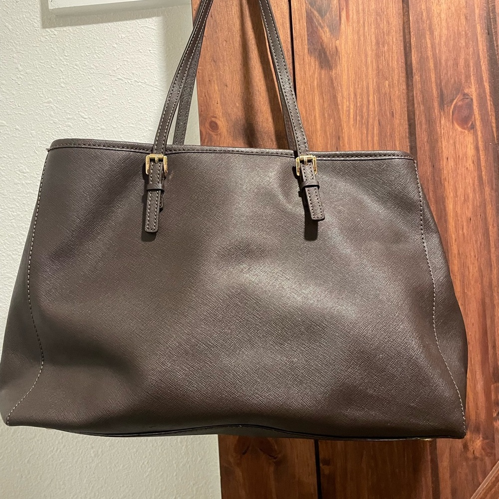 Michael Kors Dark Brown Tote Bag - Picture 2 of 4
